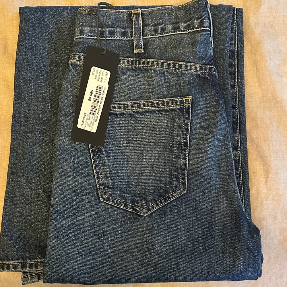 Nili Lotan Dark Blue Flare Jeans - Picture 7 of 7
